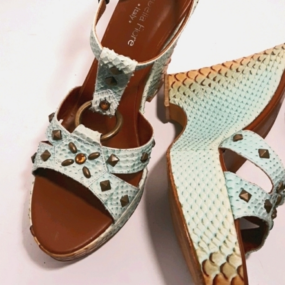 ISABELLA FIORE snakeskin platforms